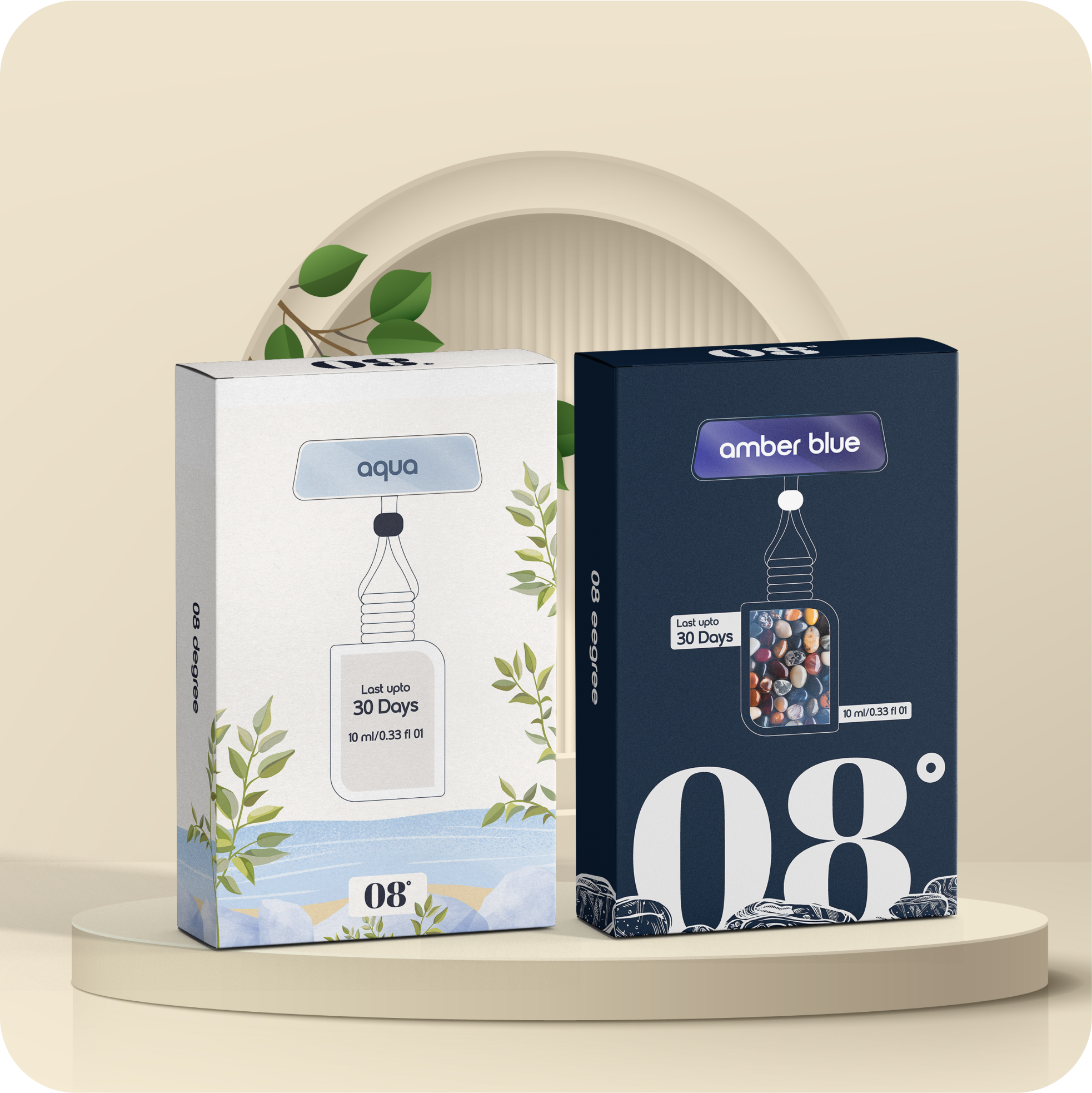 Aqua + Amber Blue (Pack of 2)
