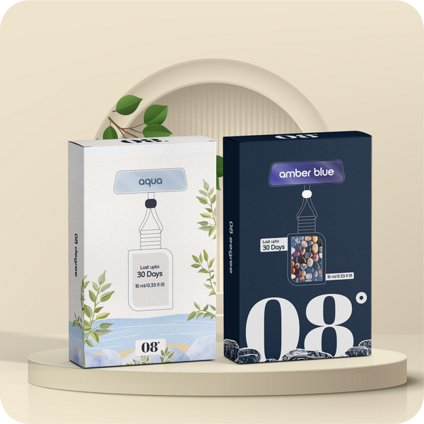 Aqua + Amber Blue (Pack of 2)